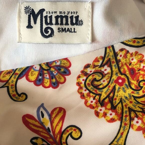 Show Me Your MuMu Bailey Fall Floral Long Sleeve Shorts Romper NWOT size small - Picture 3 of 8